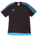 T-shirt Adidas Climalite da uomo Top in poliestere color block medio nero