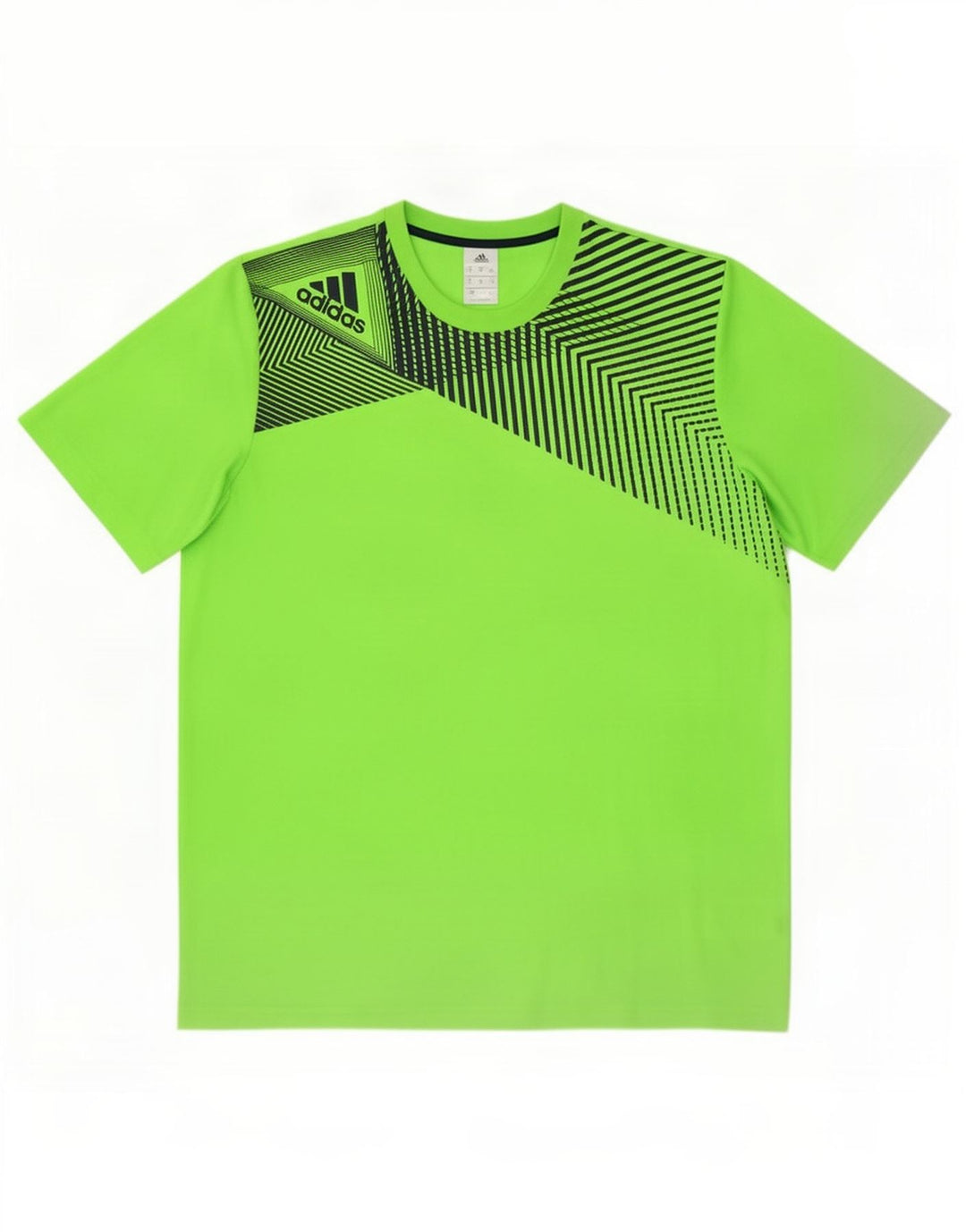 T-shirt da uomo Adidas Top XL verde geometrico in poliestere