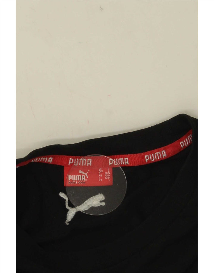 T-shirt grafica da uomo Puma Large nera