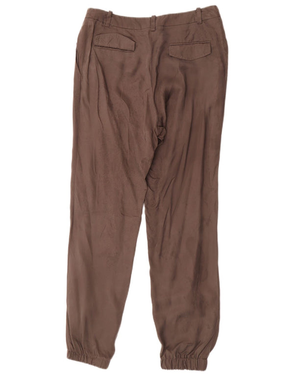 Pantaloni casual da jogging da donna Guess IT 42 Medium W27 L29 Marrone Cupro