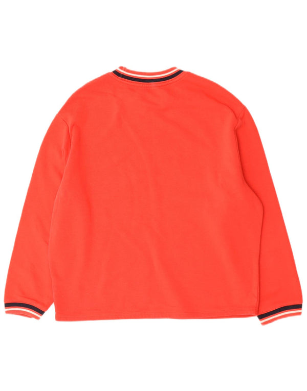 Felpa oversize da donna Marks & Spencer UK 10 piccola in cotone rosso