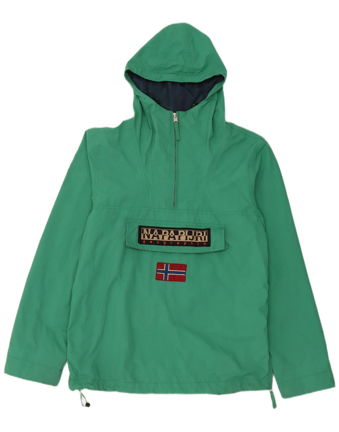 Giacca anorak grafica da donna Napapijri UK 14 verde medio in poliammide