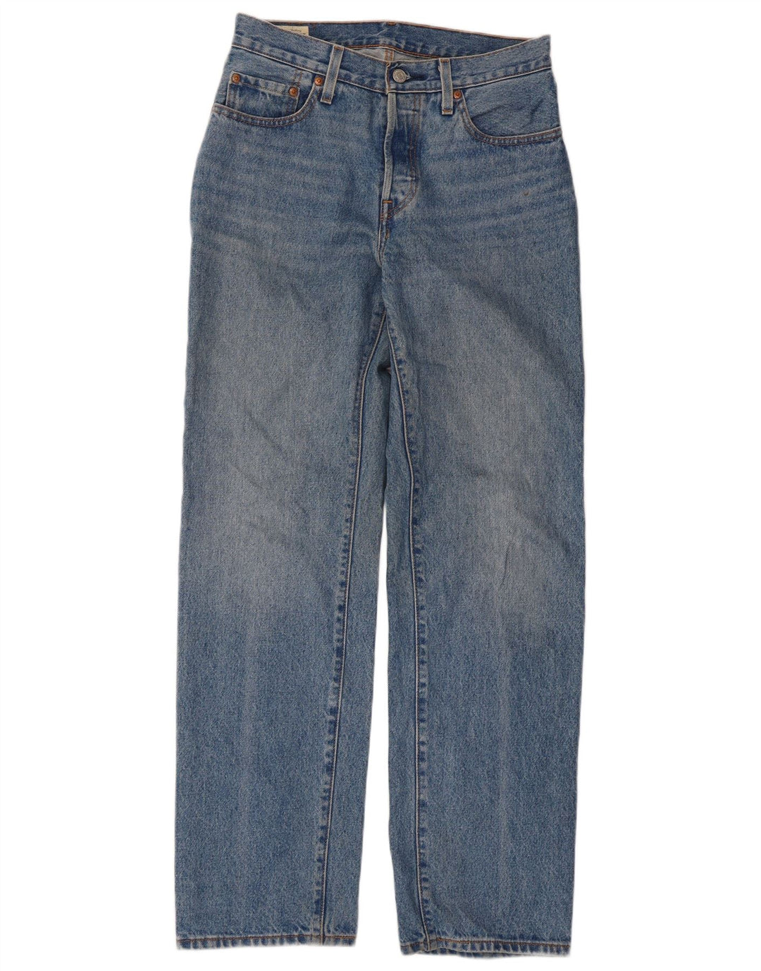 Jeans dritti 501 da donna Levi's W26 L32 cotone blu