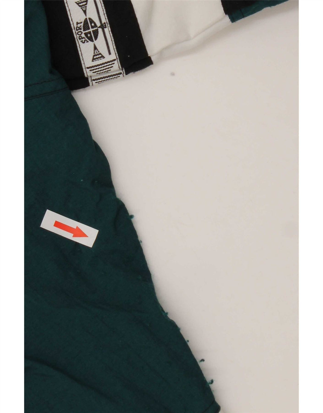 Giacca antipioggia grafica da uomo Crane UK 40 Large Verde Nylon colorblock