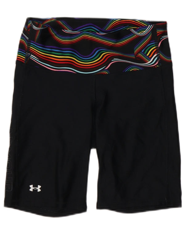 Pantaloncini sportivi Under Armour da donna Heat Gear UK 12 medio poliestere nero