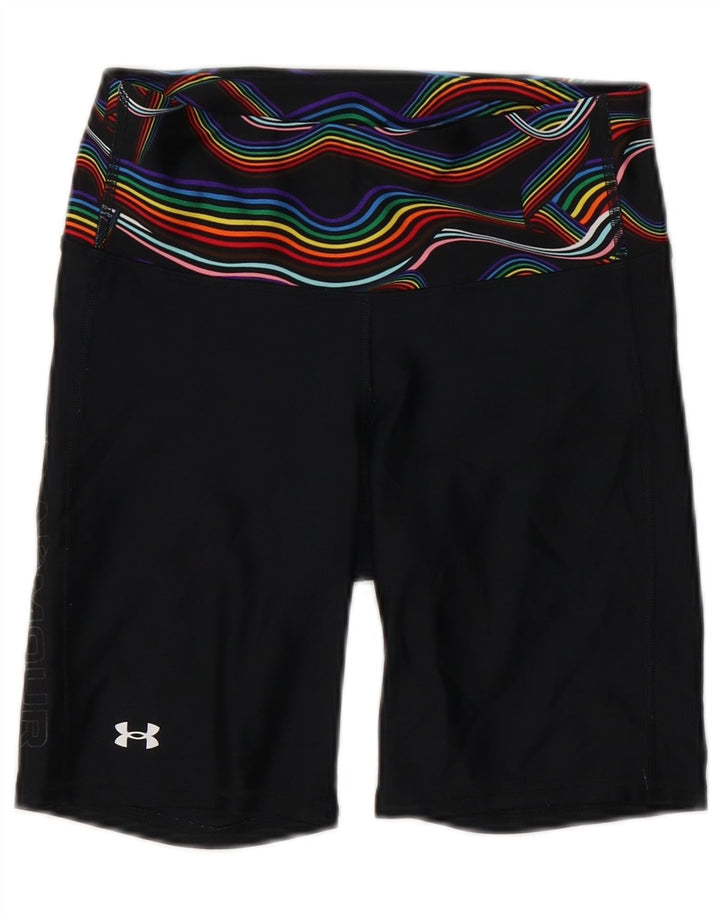 Pantaloncini sportivi Under Armour da donna Heat Gear UK 12 medio poliestere nero
