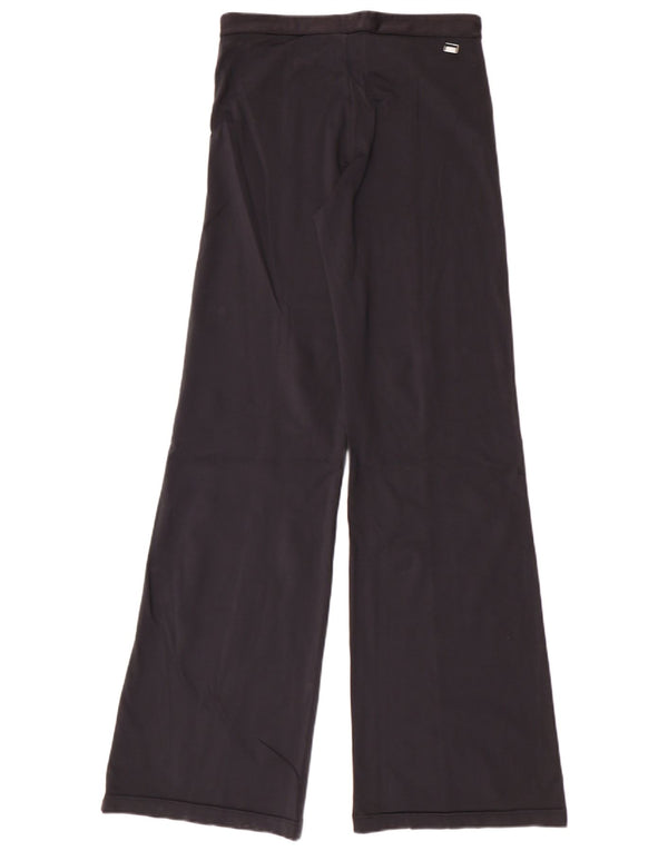 Pantaloni da tuta da donna Adidas a gamba larga UK 14 Medium Nero Poliammide