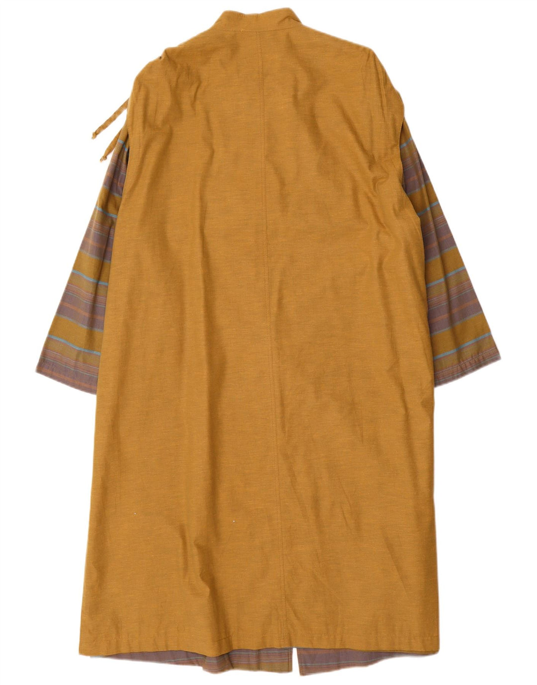 Soprabito vintage da donna UK 14 grande color block giallo