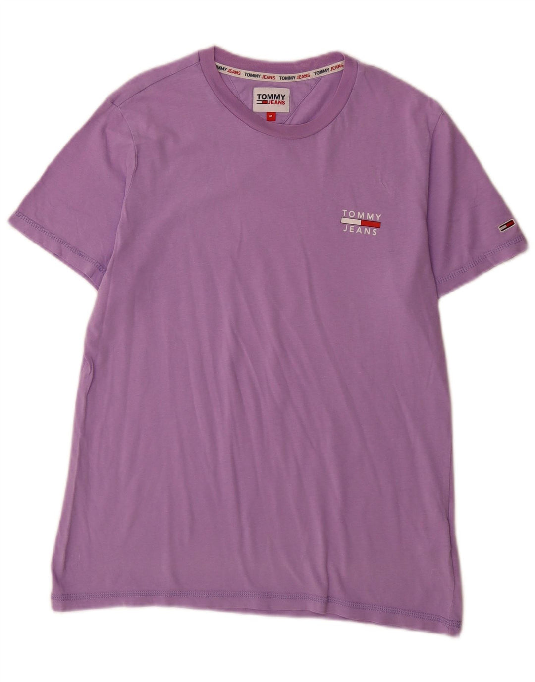 T-shirt da uomo Tommy Hilfiger Top in cotone viola medio