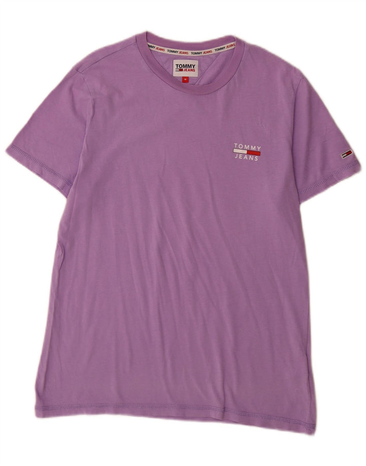 T-shirt da uomo Tommy Hilfiger Top in cotone viola medio