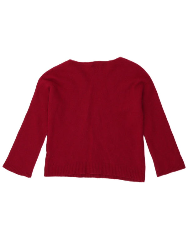 Maglione maglione con scollo a barchetta per ragazze Massimo Dutti 13-14 anni Rosa medio