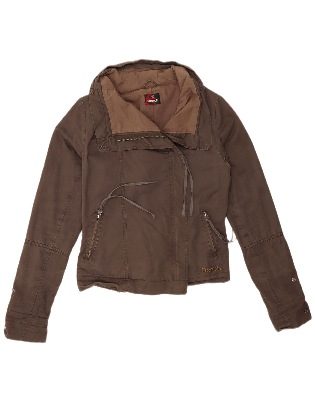 Giubbotto bomber da donna BENCH UK 10 piccolo in cotone marrone