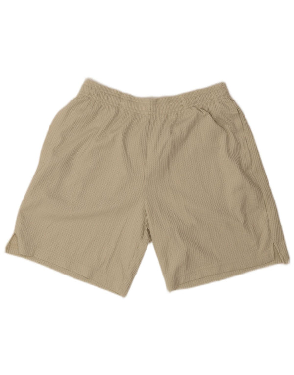 Pantaloncini sportivi da uomo Under Armour di grandi dimensioni in poliestere beige