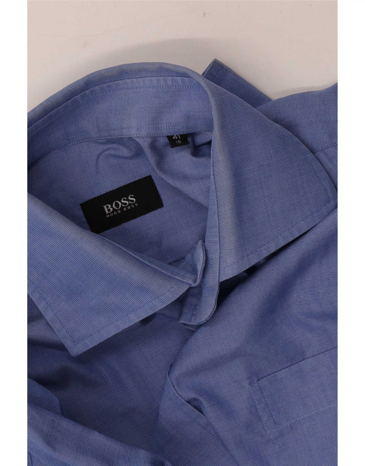 Camicia da uomo Hugo Boss taglia 41 16 grande blu