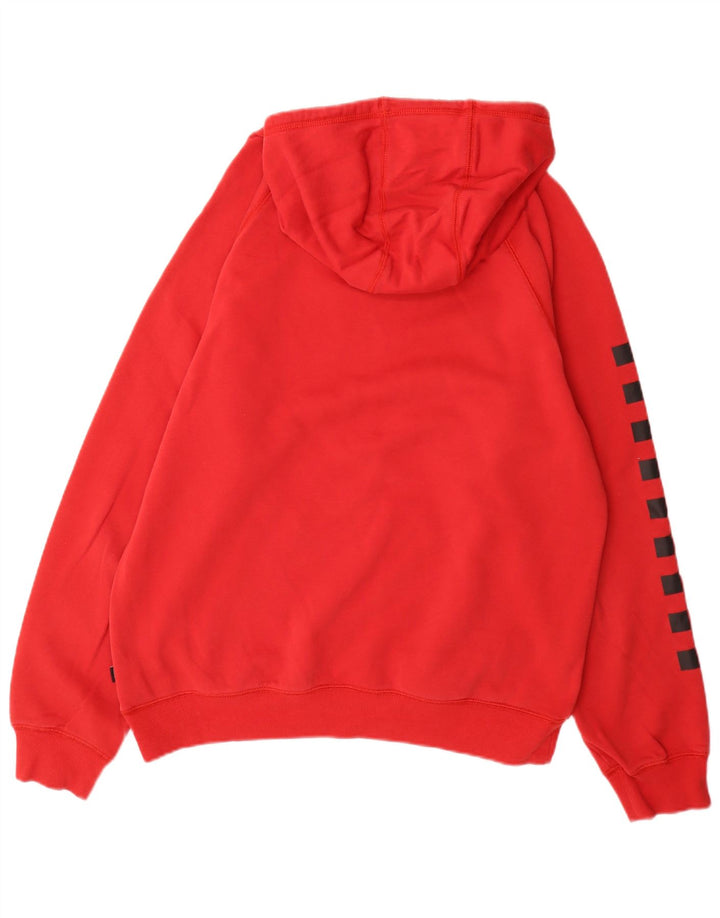Felpa con cappuccio grafica Vans Versa da uomo, grande, in cotone rosso