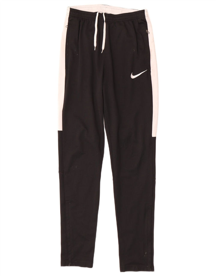 Pantaloni da tuta Nike Dri Fit da uomo, piccoli, in poliestere color block nero