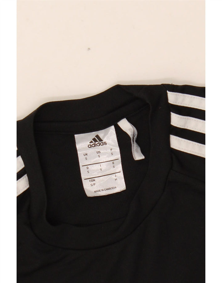 T-shirt ADIDAS da uomo Climalite Top Small Black Colourblock