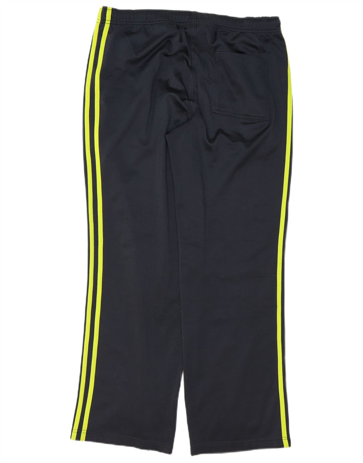Pantaloni da tuta da uomo Adidas UK 40/42 Medium Nero Poliestere