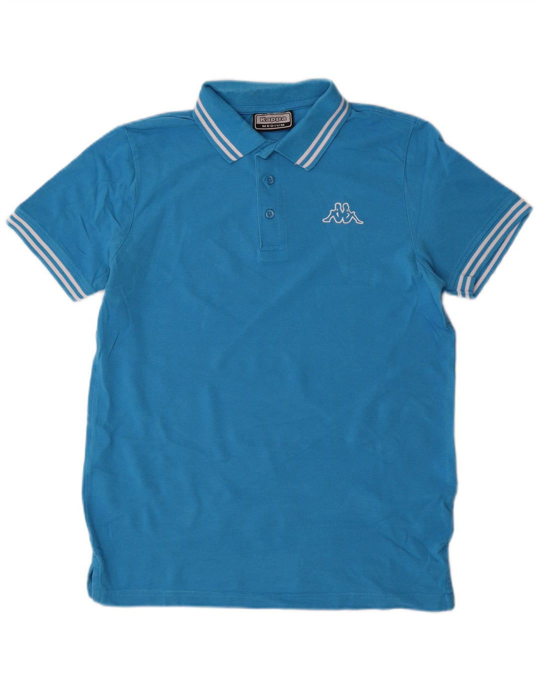 Polo Kappa Uomo Blu Medio in cotone