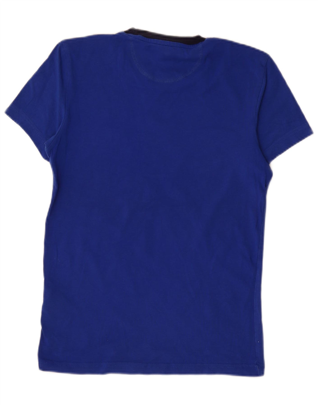 T-shirt grafica da uomo Adidas Top piccola in cotone blu