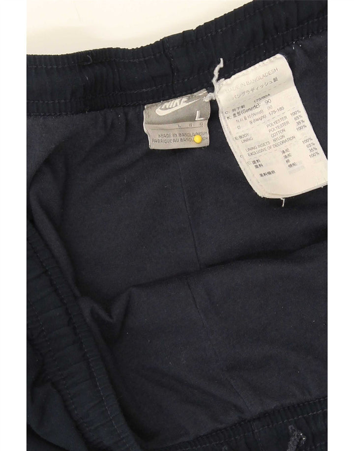 Pantaloni da tuta da uomo Nike Large in poliestere blu navy