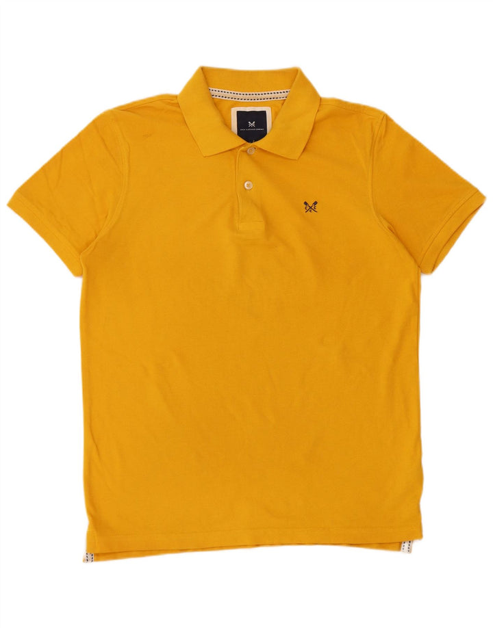 Crew Clothing Polo da uomo in cotone giallo medio