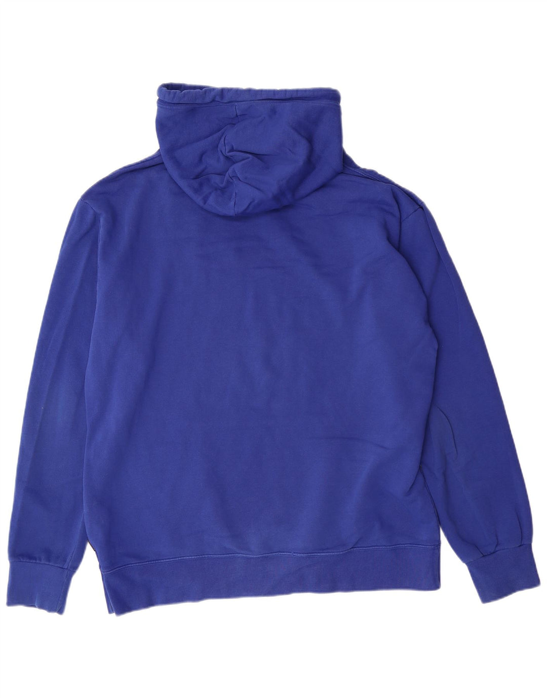 CONVERSE Felpa con cappuccio grafica da uomo grande in cotone blu