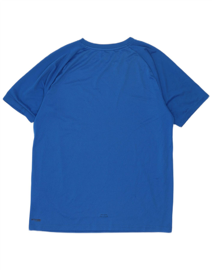 T-shirt grafica da uomo Asics Top in poliestere blu medio