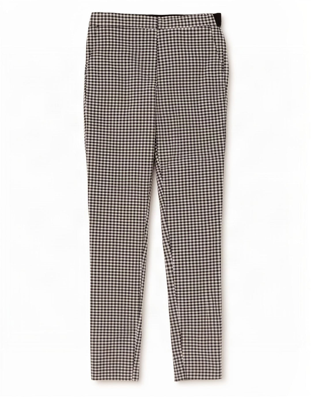 Pantaloni chino slim da donna Zara piccoli W27 L27 a quadretti neri