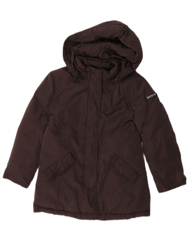 Giacca imbottita con cappuccio per ragazze Woolrich 5-6 anni nera