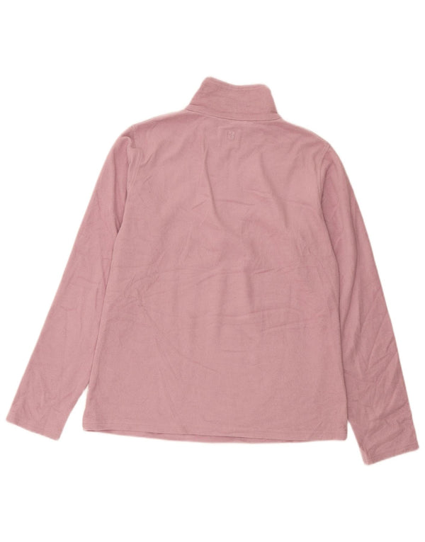 Maglione in pile da donna con collo e zip Mountain Warehouse UK 14 Rosa medio