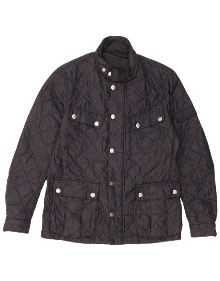 Giacca trapuntata da uomo Barbour UK 38 media blu navy in poliammide