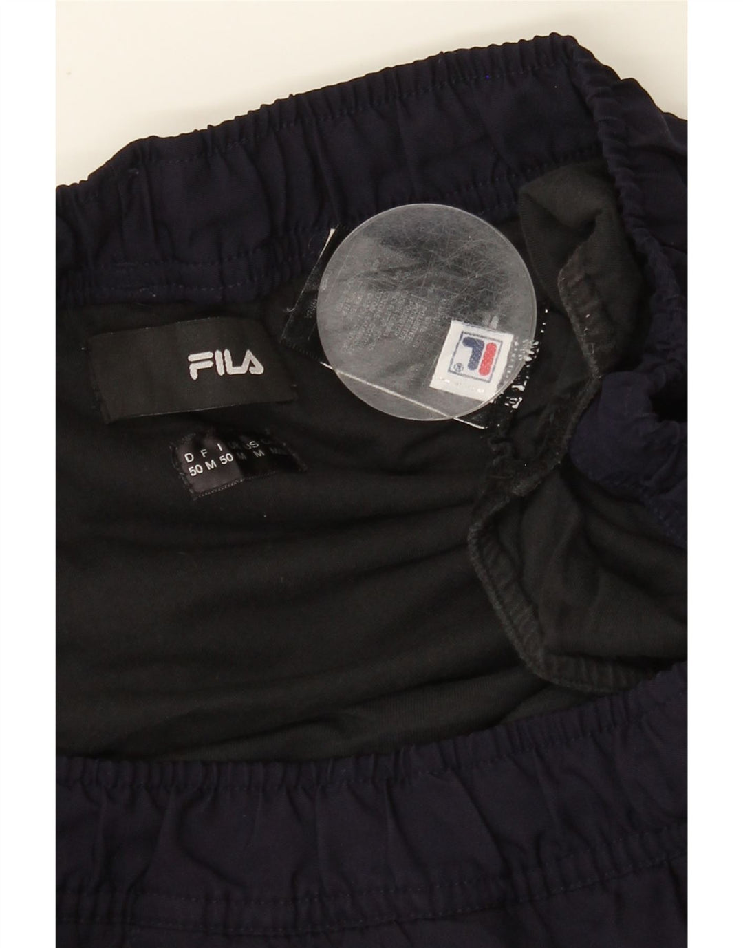 FILA Mens Sport Shorts Medium  Navy Blue Polyester