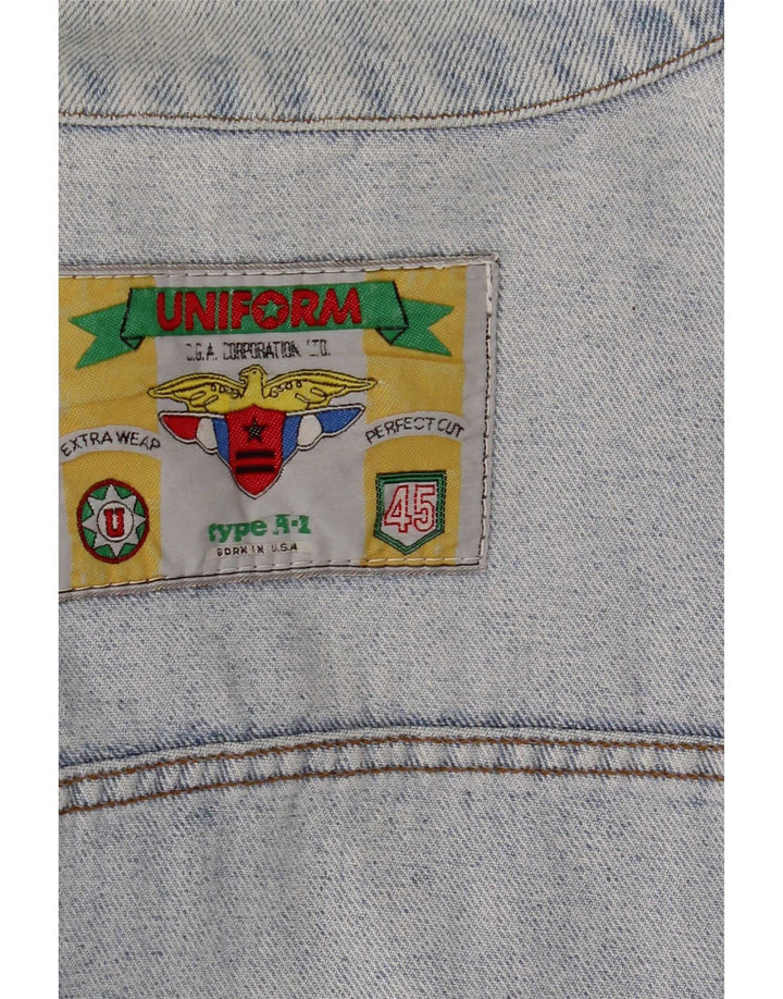 Giacca di jeans da uomo uniforme UK 38 Blu medio