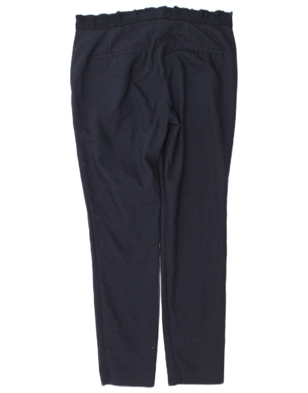 Pantaloni chino slim da donna Zara piccoli W26 L27 blu navy