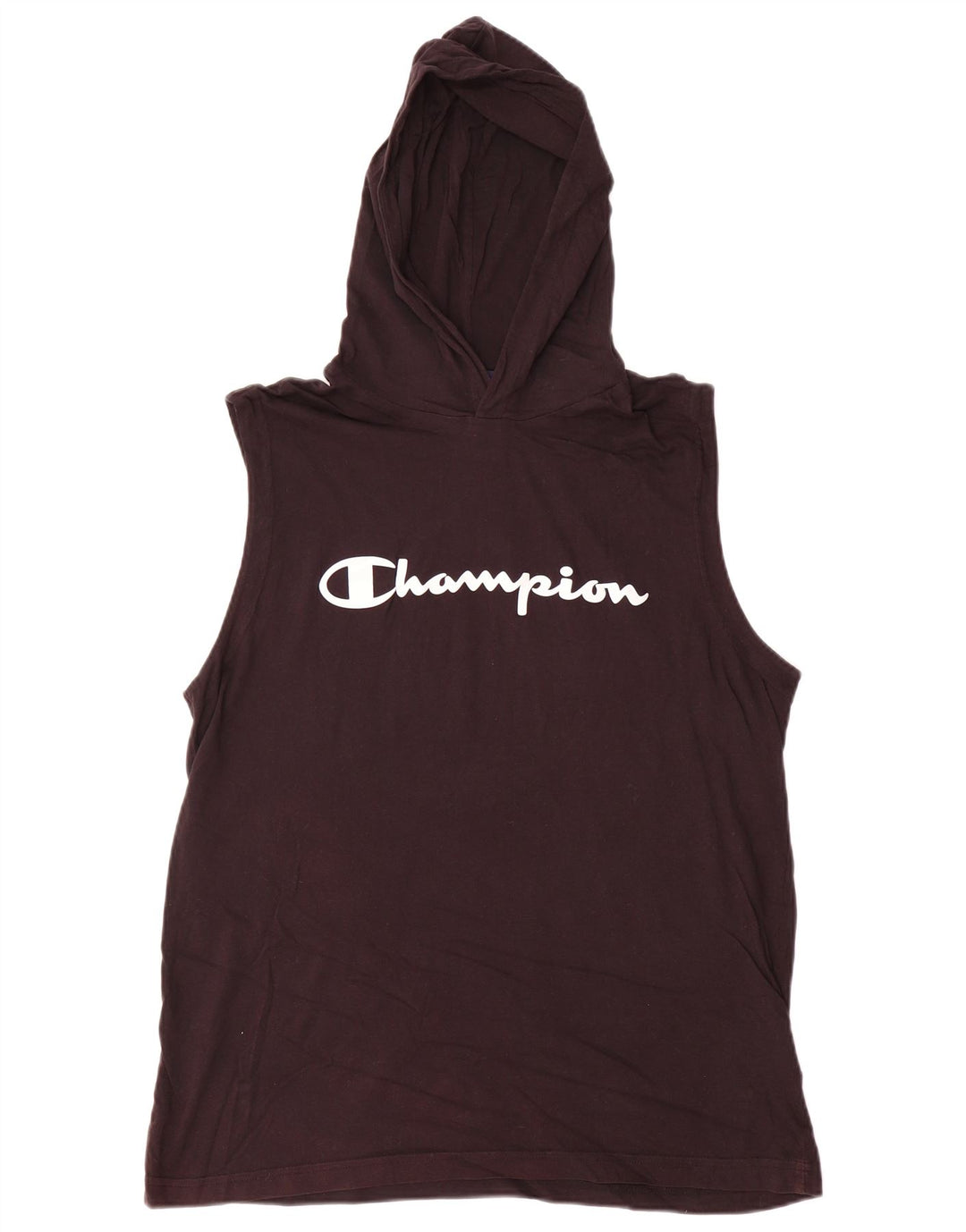 Canotta con cappuccio da uomo Champion, grande, in cotone nero
