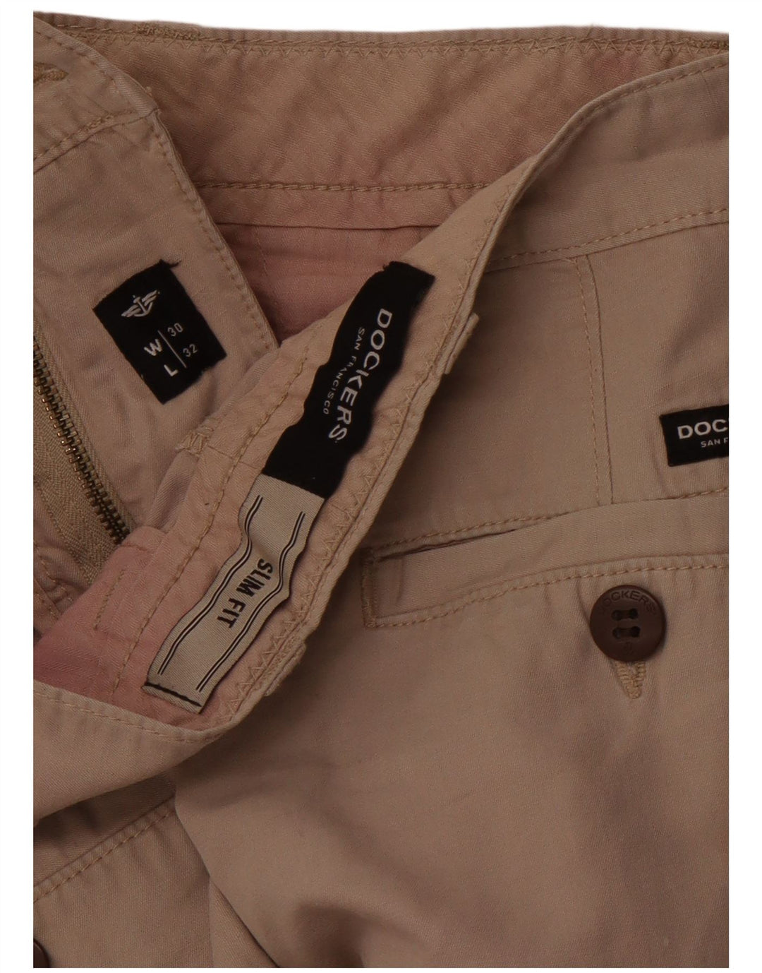 DOCKERS Pantaloni chino slim fit da donna W30 L28 Beige