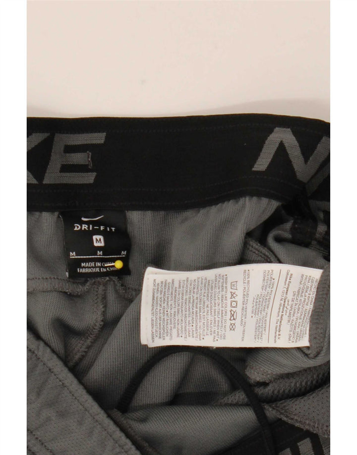 Pantaloncini sportivi Nike Dri Fit da uomo in poliestere color block grigio medio