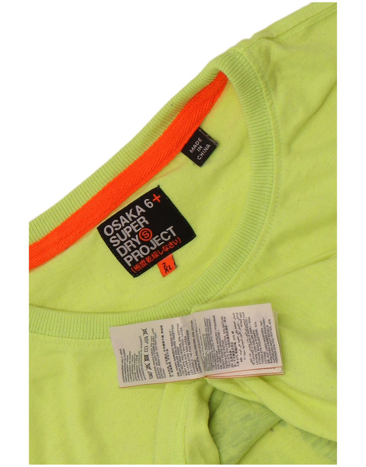 T-shirt grafica da uomo Superdry Osaka Top 2XL poliestere verde