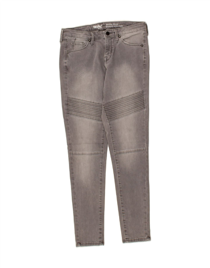 MOSSIMO Womens Mid Rise Skinny Jeans US 6 Medium W28 L30 Grey Cotton Vintage Mossimo and Second-Hand Mossimo from Messina Hembry 
