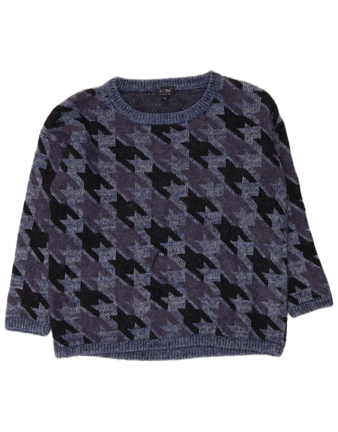 Maglione maglione con scollo a barca da donna Armani Jeans EU 40 blu navy medio