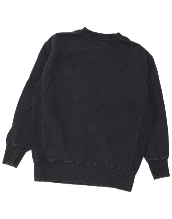 Felpa da uomo ampia Superdry, maglione XS, cotone blu navy
