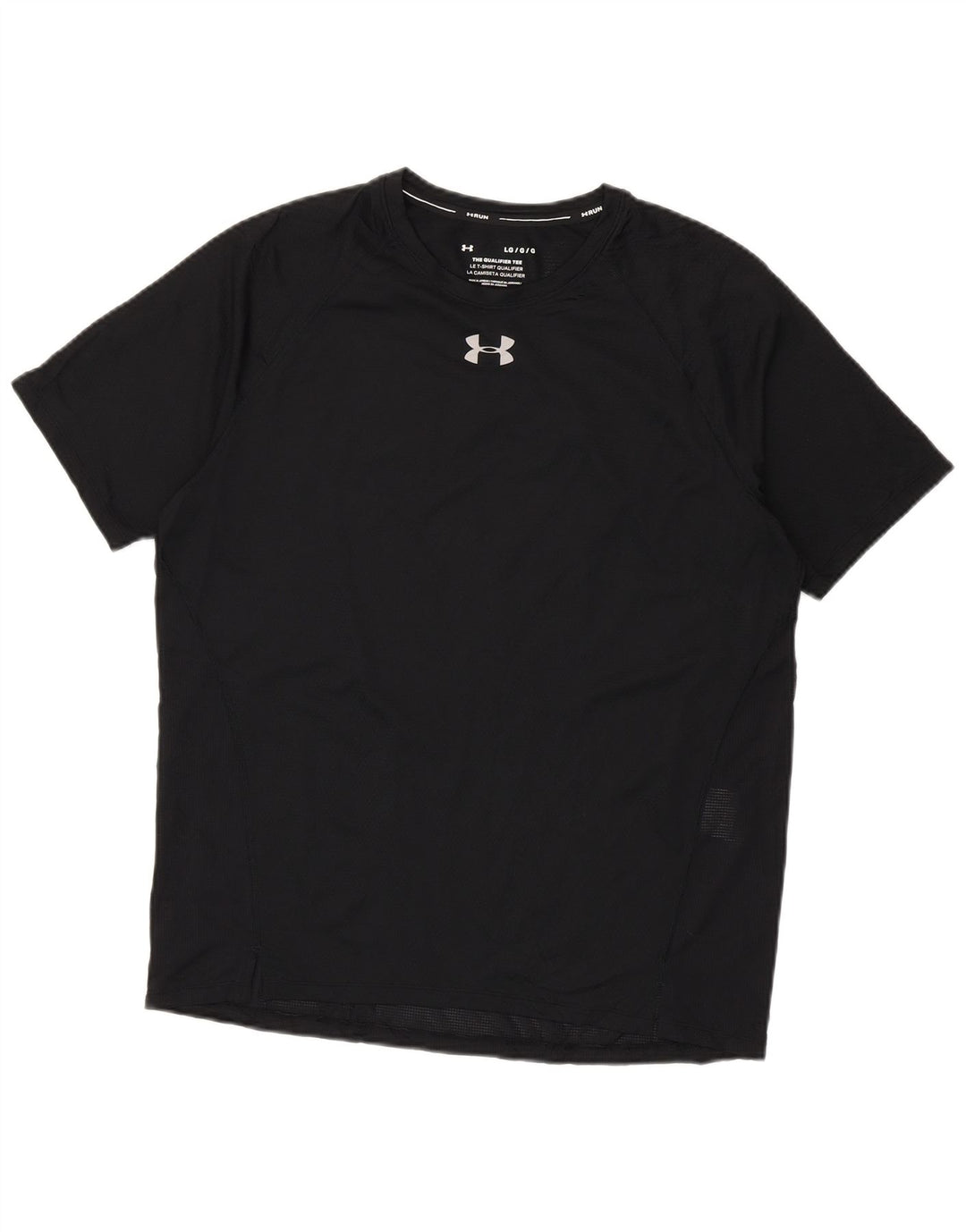 T-shirt da uomo Under Armour Top grande in poliestere nero