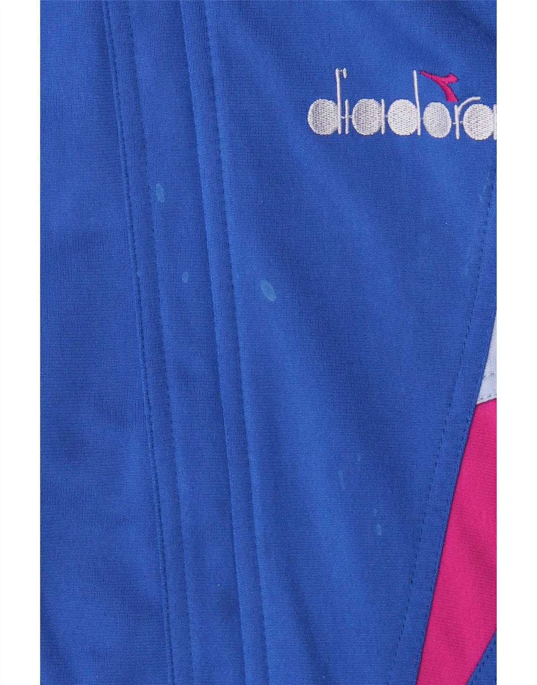 Giacca da tuta grafica da uomo Diadora UK 40 Colorblock blu medio