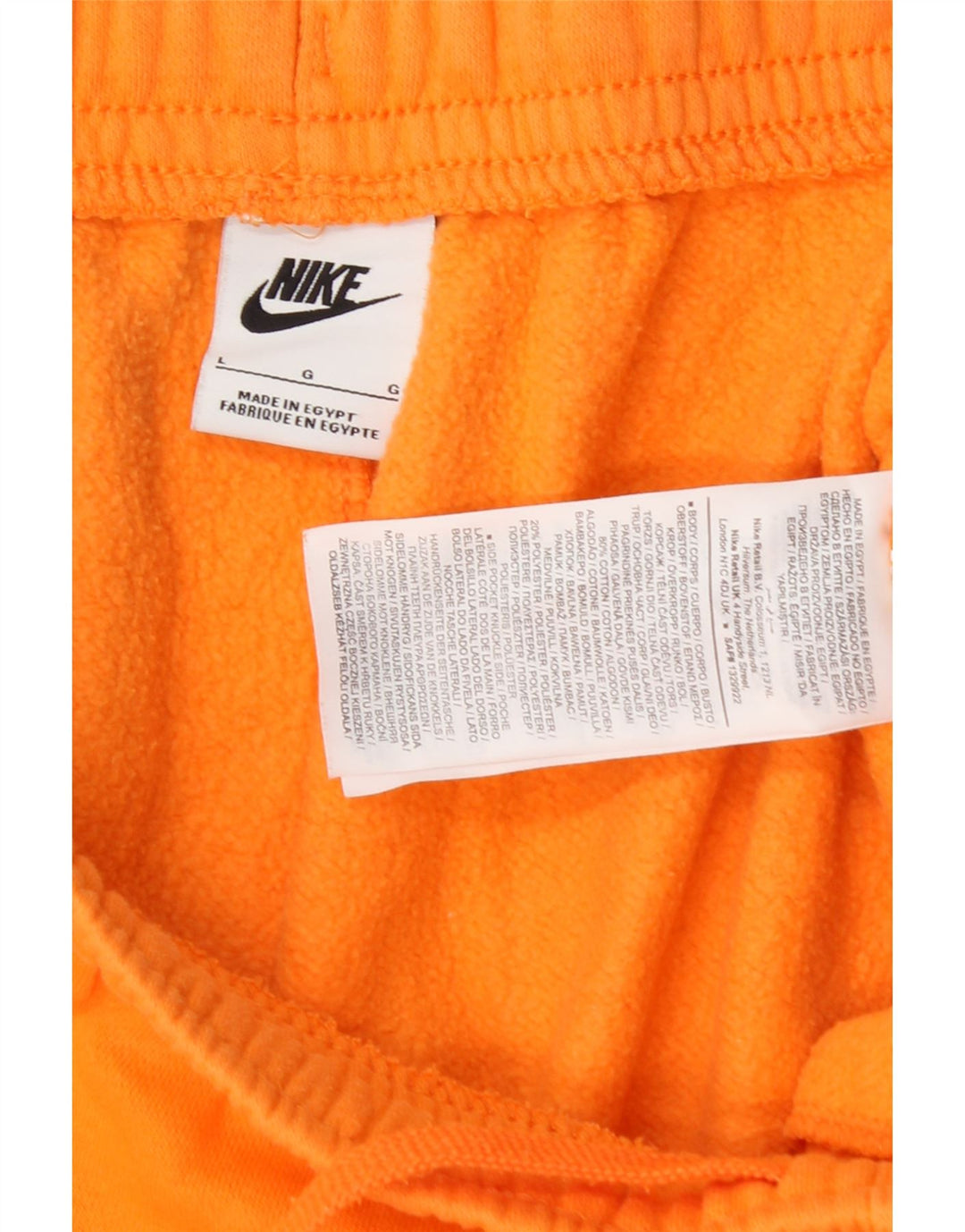 Pantaloni da tuta da uomo Nike Joggers Large in cotone arancione