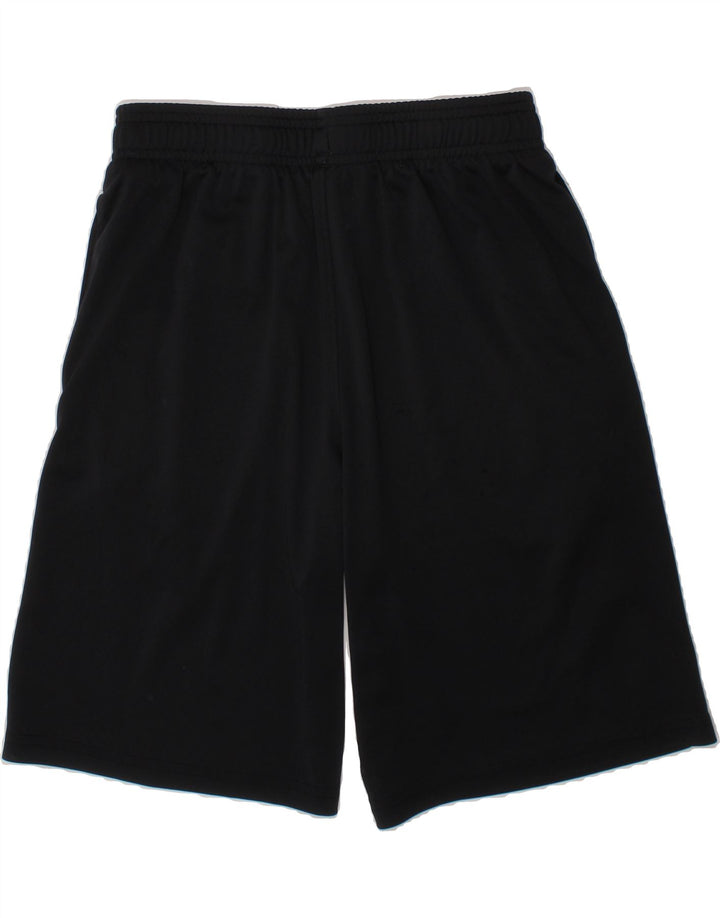 UNDER ARMOUR Boys Graphic Sport Shorts 14-15 Years Large Black Polyester Vintage Under Armour and Second-Hand Under Armour from Messina Hembry 