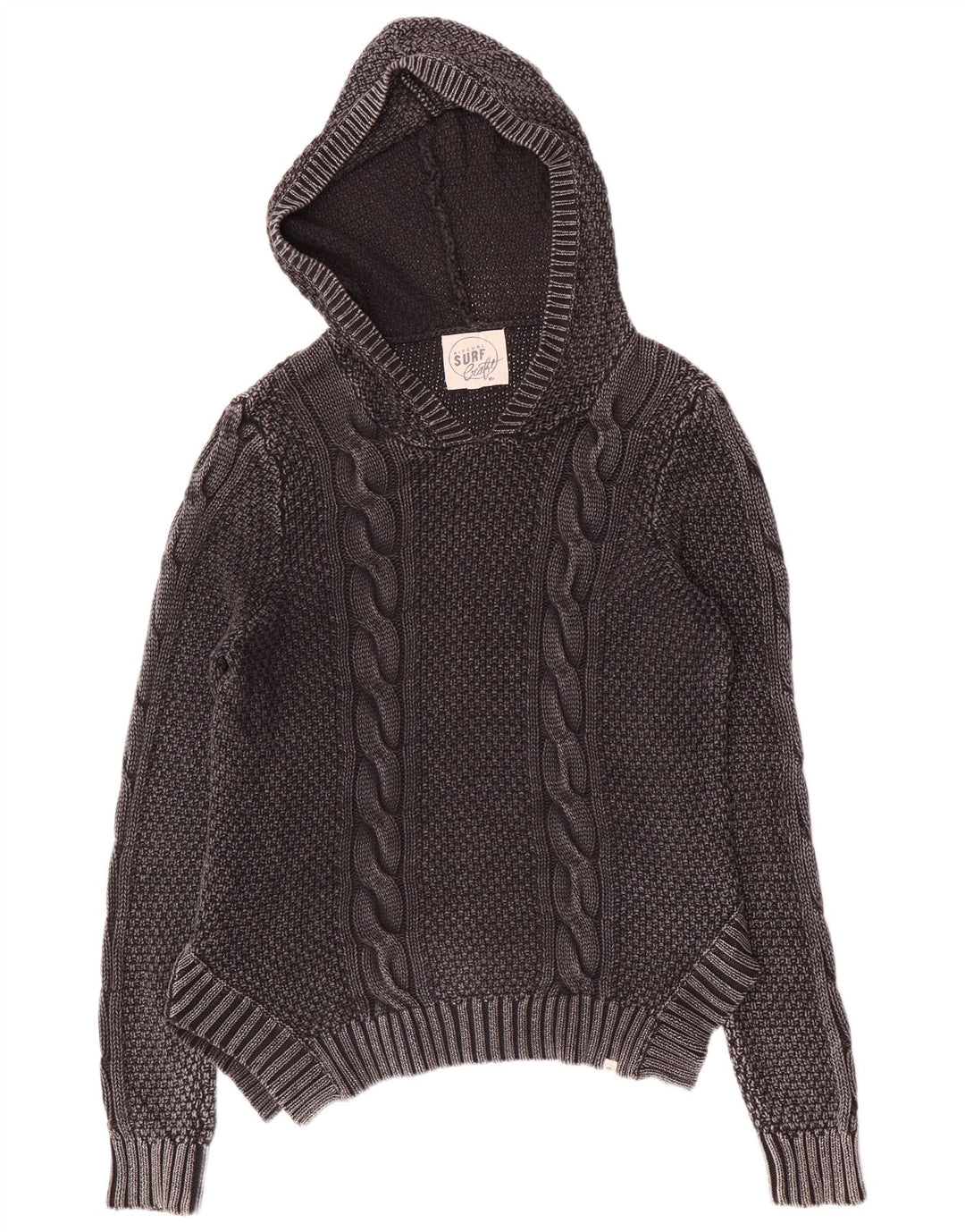 Maglione con cappuccio da uomo Rip Curl in cotone grigio medio