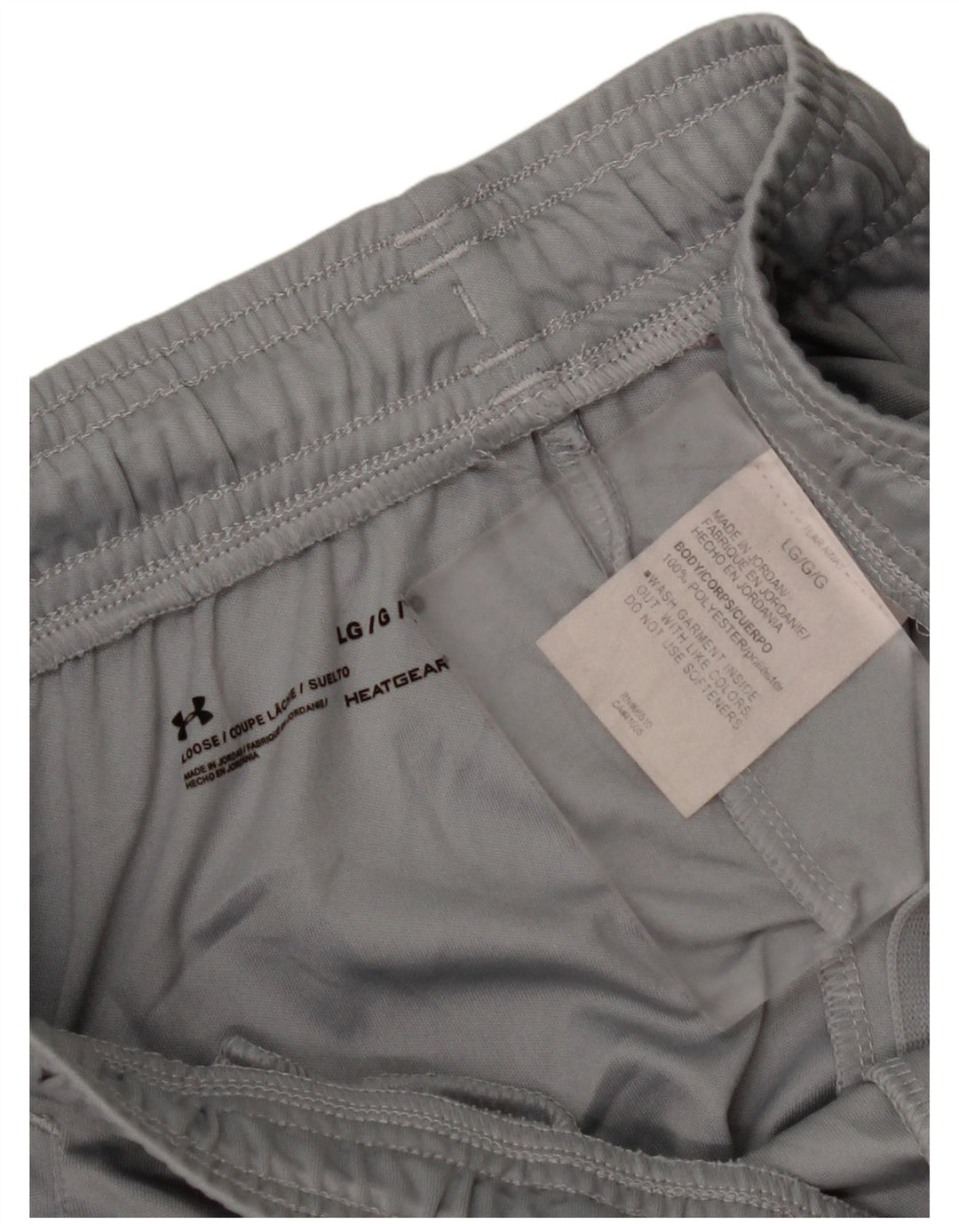 Pantaloncini sportivi UNDER ARMOUR da uomo Heat Gear Graphic, grandi in poliestere grigio