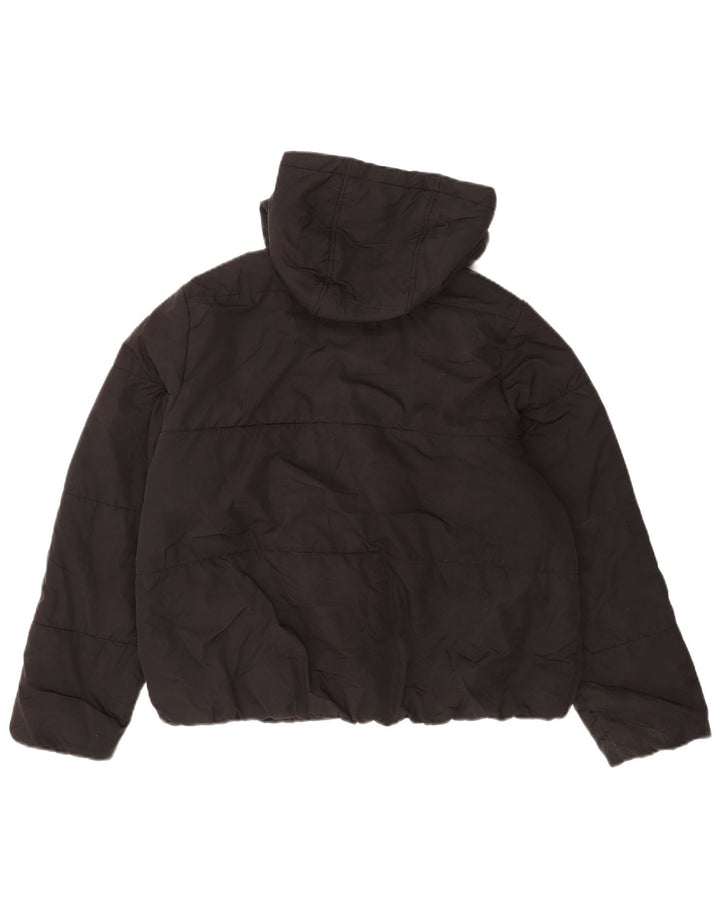 Giacca imbottita oversize con cappuccio da donna Marks & Spencer UK 14 grande nera