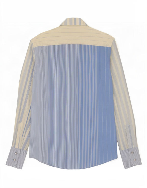 Harris&Harold Mens Shirt Size 41 16 Large Blue Striped Cotton